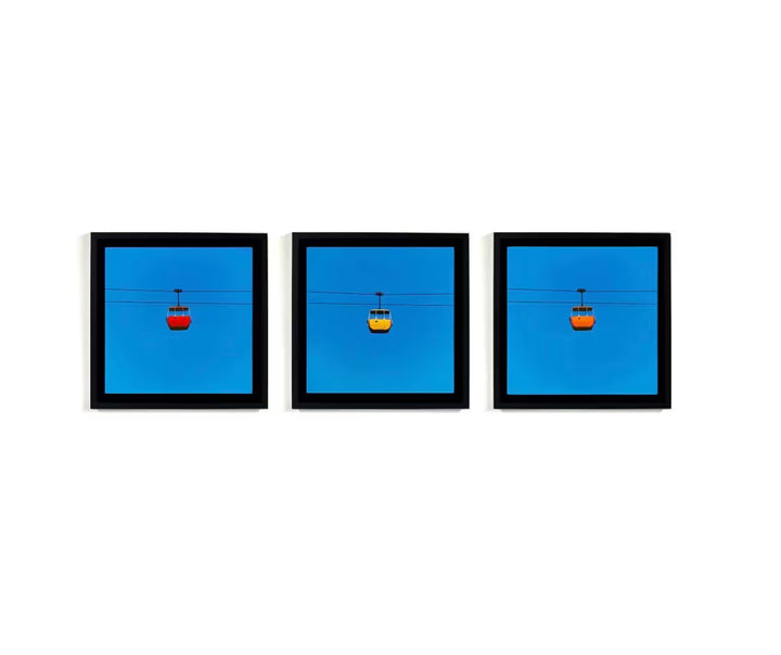 Richard Heeps Orange Summit Cable Car Framed