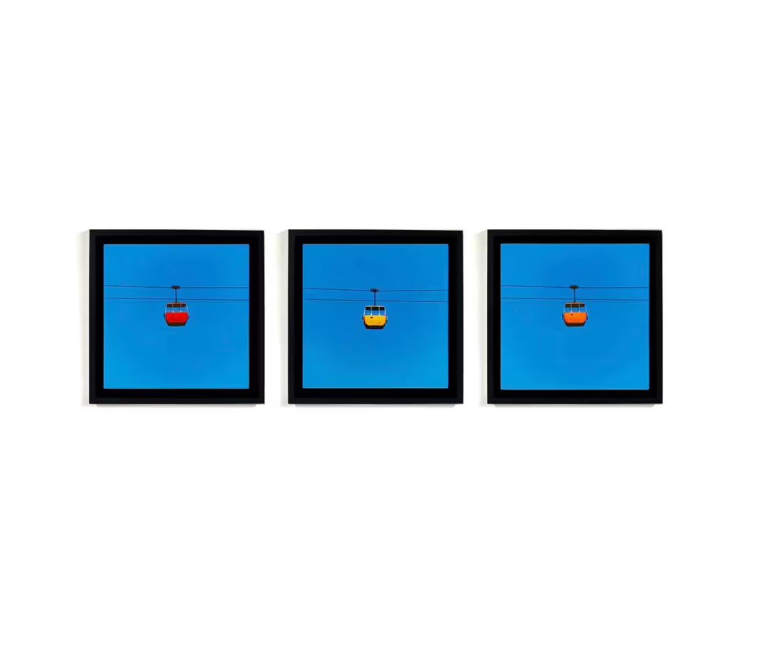 Richard Heeps Summit Cable Car Red framed