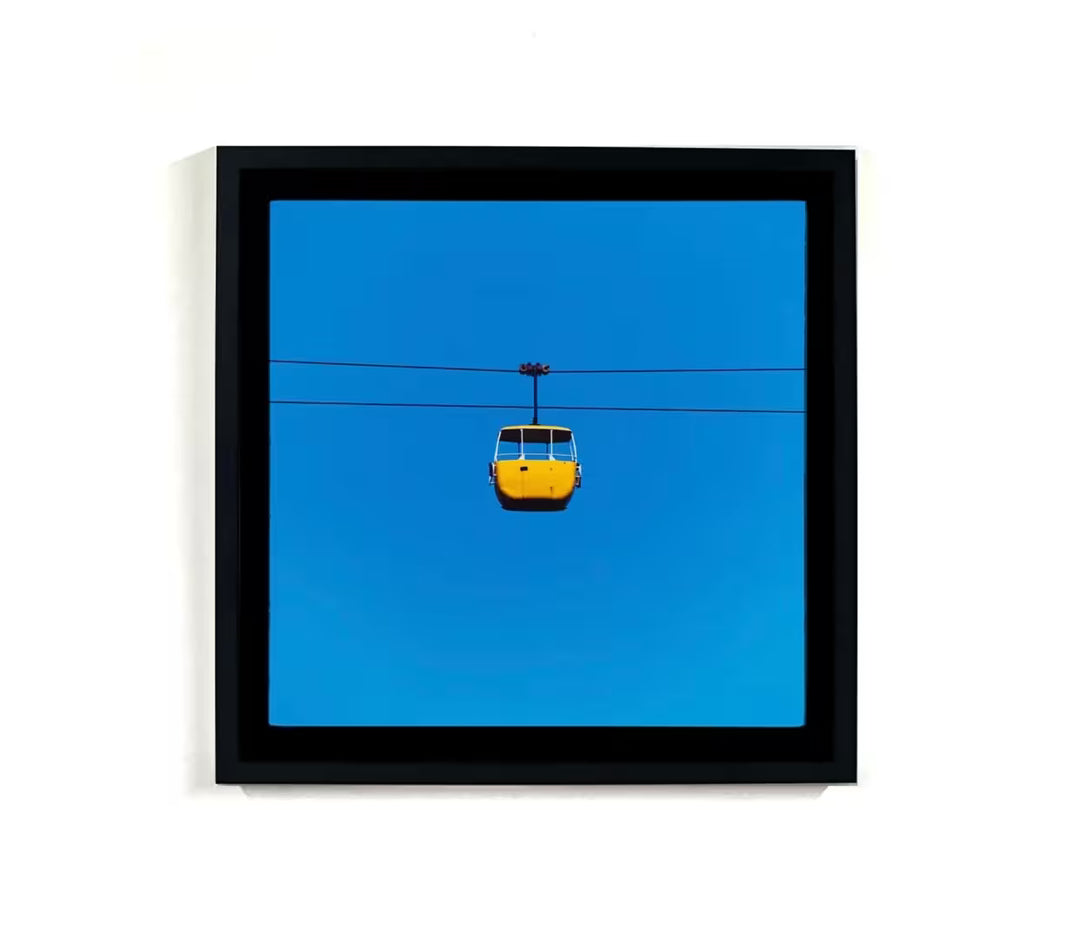 Richard Heeps Yellow Summit Cable Car Framed