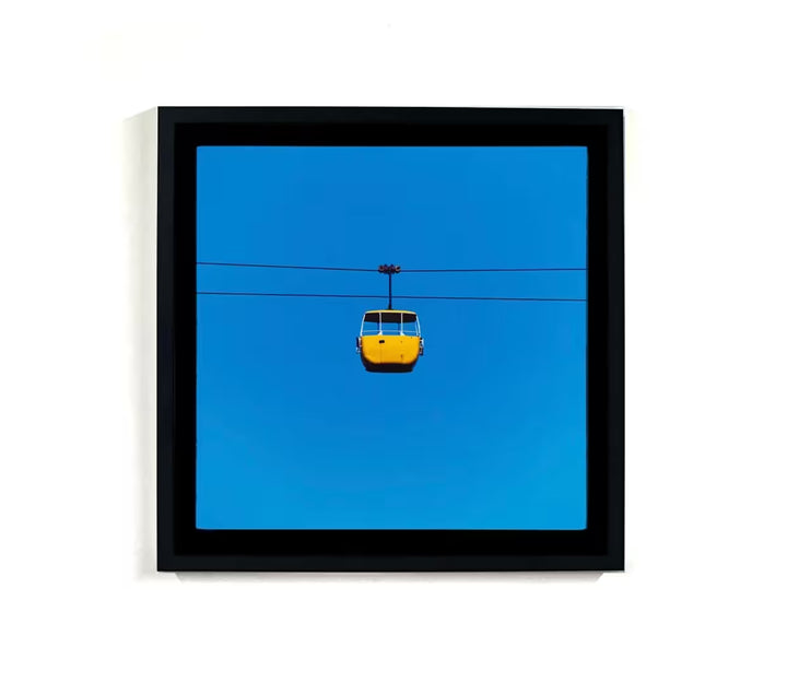 Richard Heeps Yellow Summit Cable Car Framed
