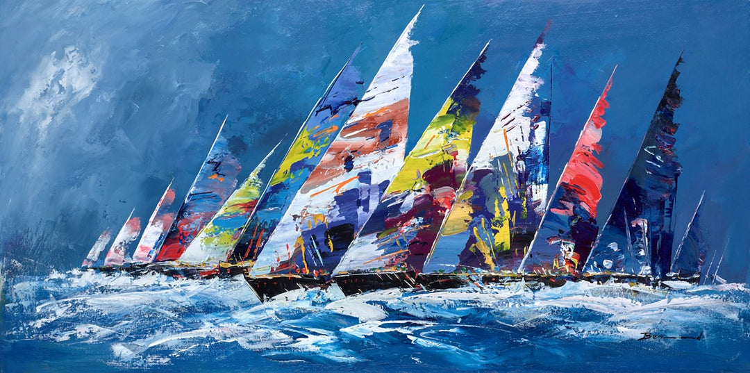 Calm Sea Sailing V by Bernard