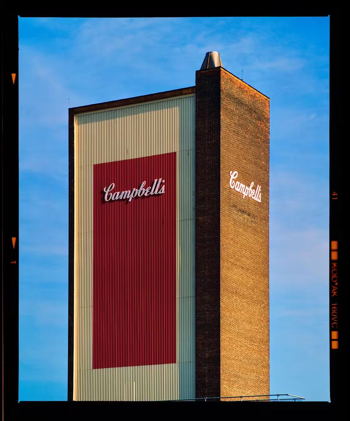 A limited edition photograph by Richard Heeps using vibrant colours, the title is Campbells (Kings Lynn)