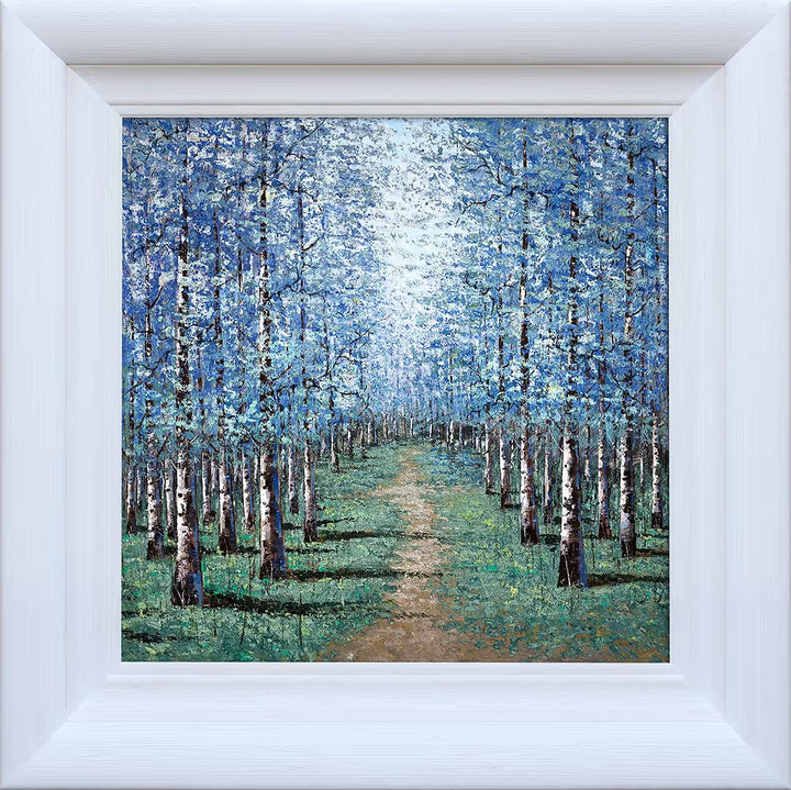 Cerulean Dreams by Inam in white frame