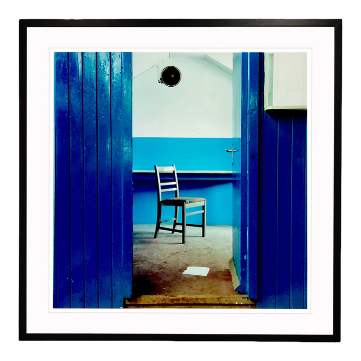 Chair, Northwich, 1986 by Richard Heeps framed in a black frame