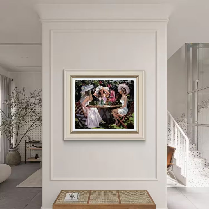 Sherree Valentine Daines Champagne At Ascot in situ