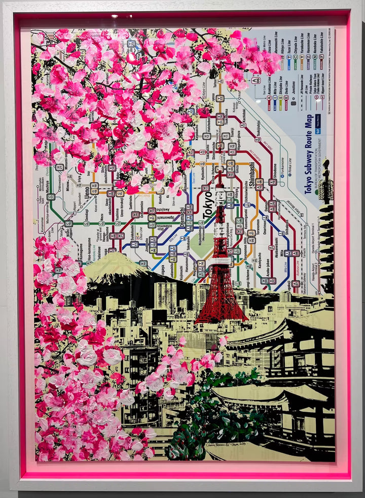 Jayson Lilley Cherry Blossoms framed