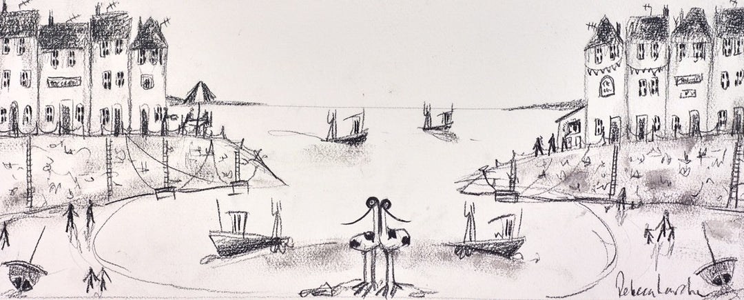 Coastal Sketch by Rebecca Lardner