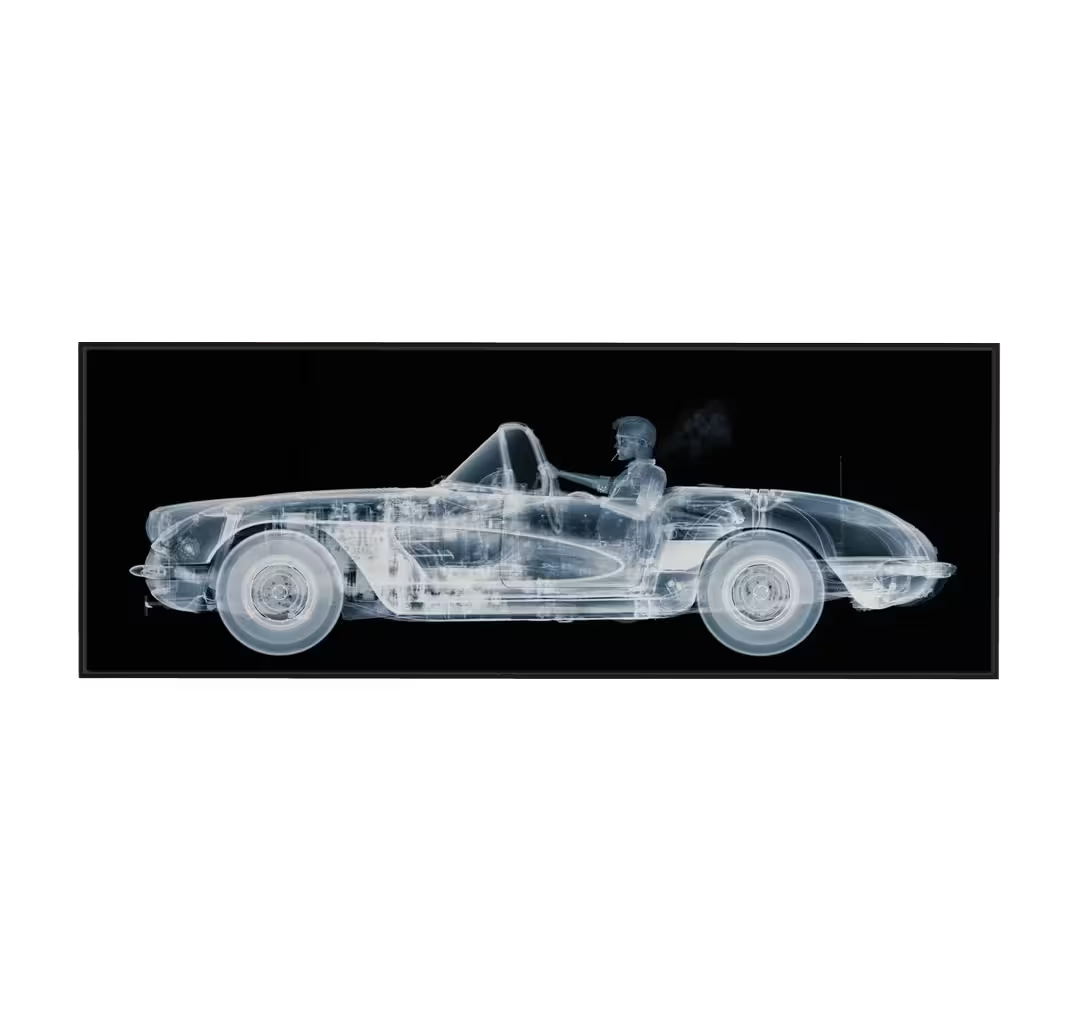 Nick Veasey Corvette Cruiser Framed