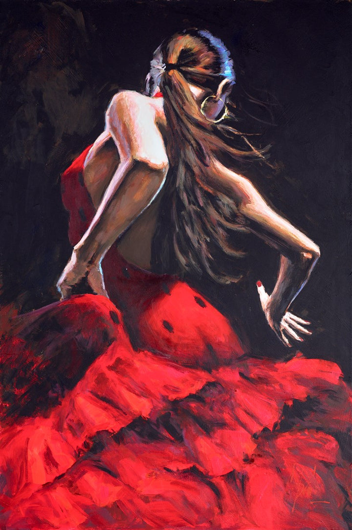 Dancer in Red (with Black) by Fabian Perez