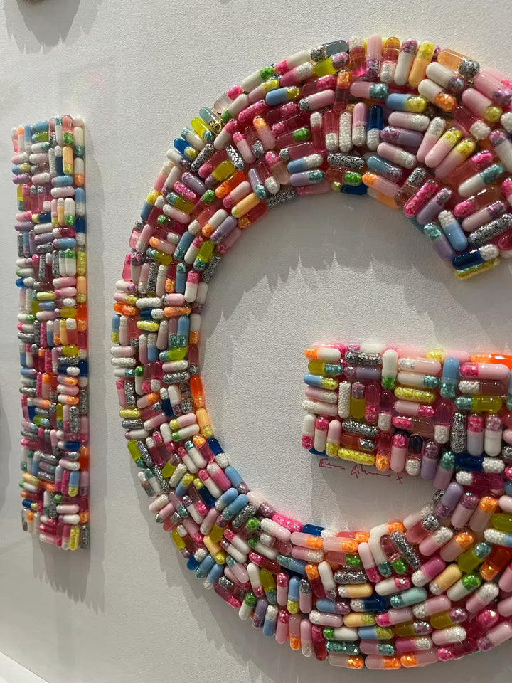 An Emma Gibbons original mixed media, the title Dream Big