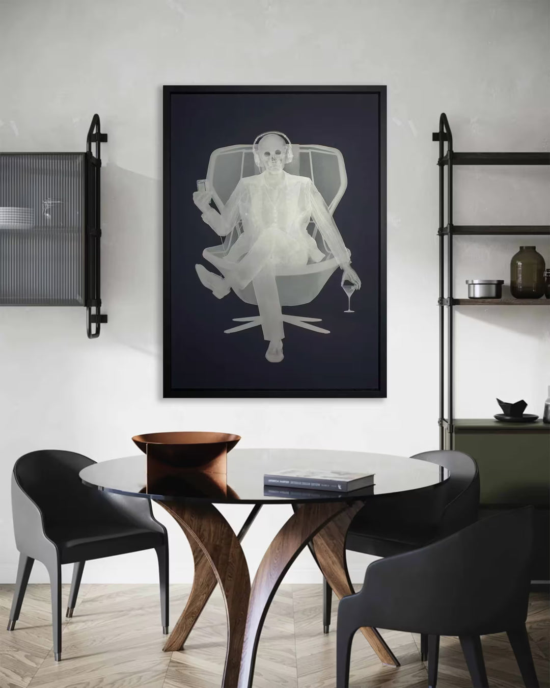 Nick Veasey Easy Listener in situ