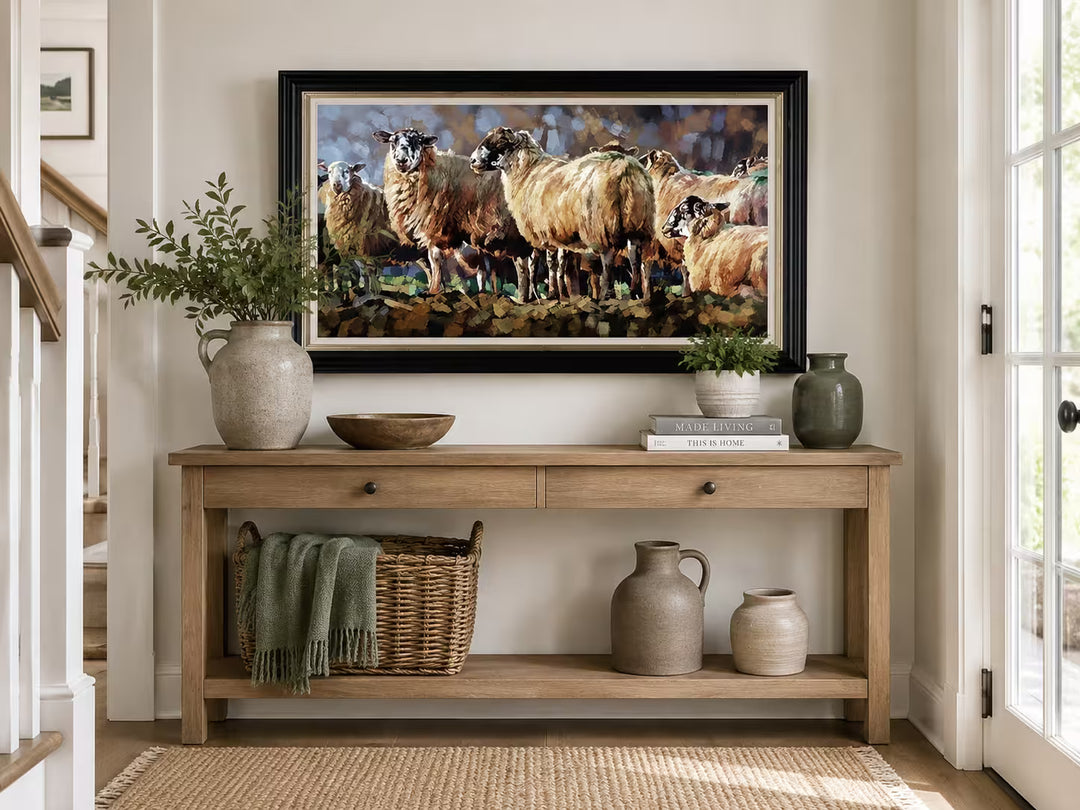 Debbie Boon Evening Flock in situ
