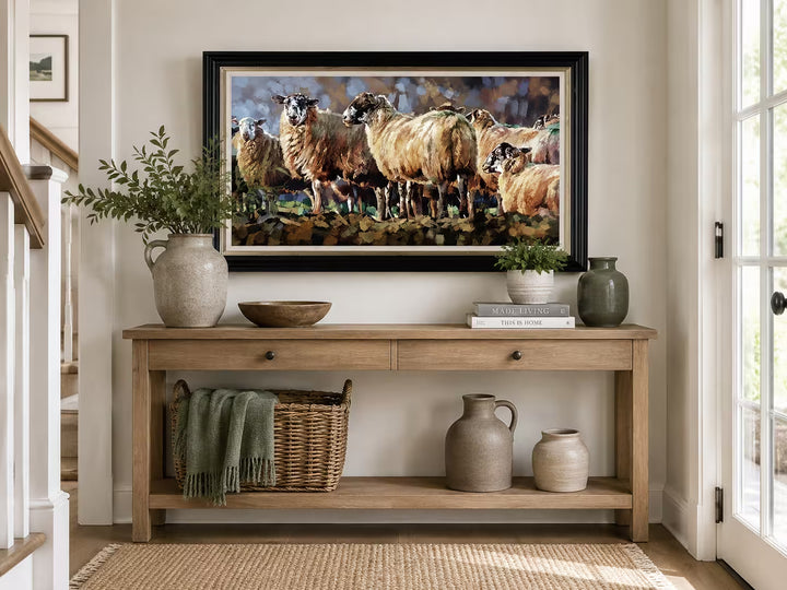 Debbie Boon Evening Flock in situ