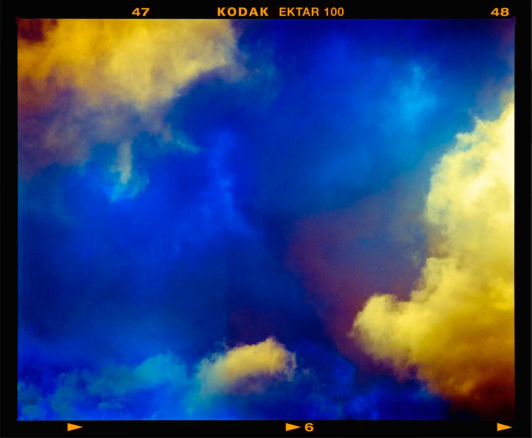 A Richard Heeps limited edition photographic print of the clouds, the title is Fenland Clouds Neg 6, Benwick, 2020