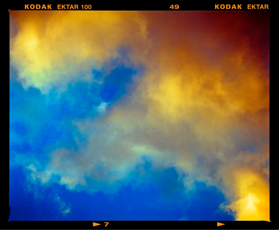 A Richard Heeps limited edition photographic print of the clouds, the title is Fenland Clouds Neg 7, Benwick, 2020