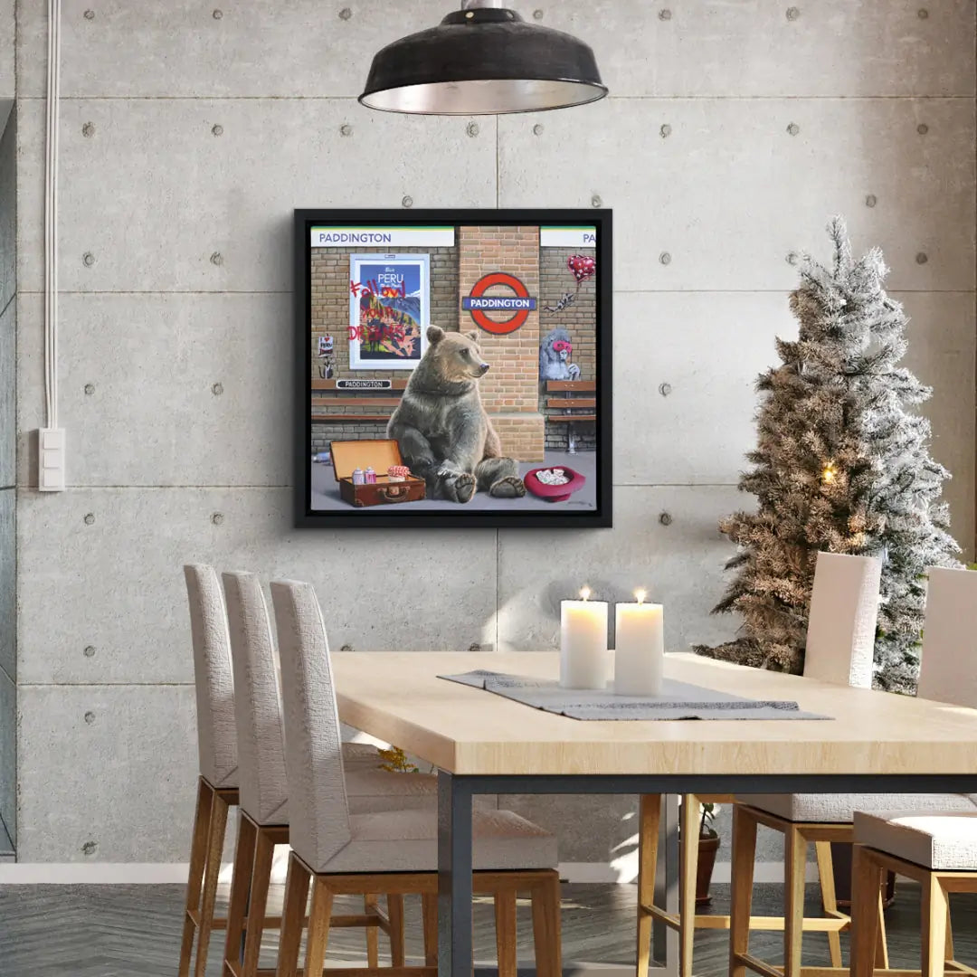 Follow Your Dreams by Steve Tandy in a contemporary dining room setting