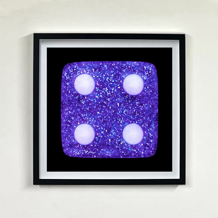 A limited edition set of photographs by Richard Heeps using vibrant colours, the title is Dice Series Set of Six