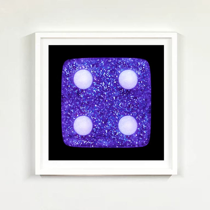 A limited edition set of photographs by Richard Heeps using vibrant colours, the title is Dice Series Set of Six