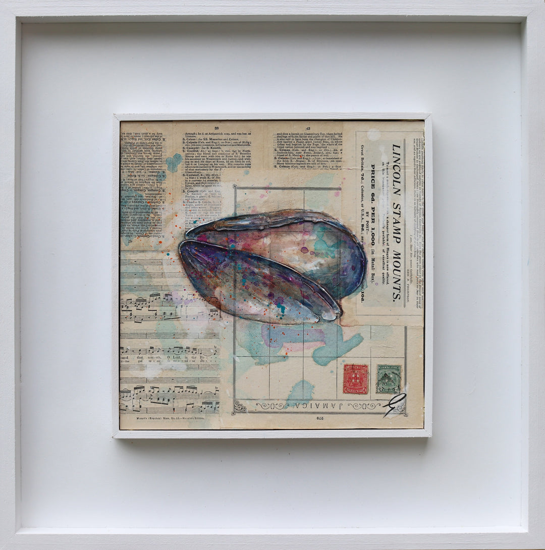 Mussel Shell Triptych by Giles Ward