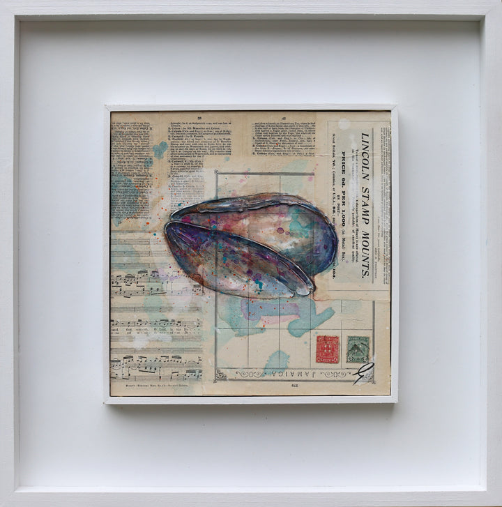 Mussel Shell Triptych by Giles Ward