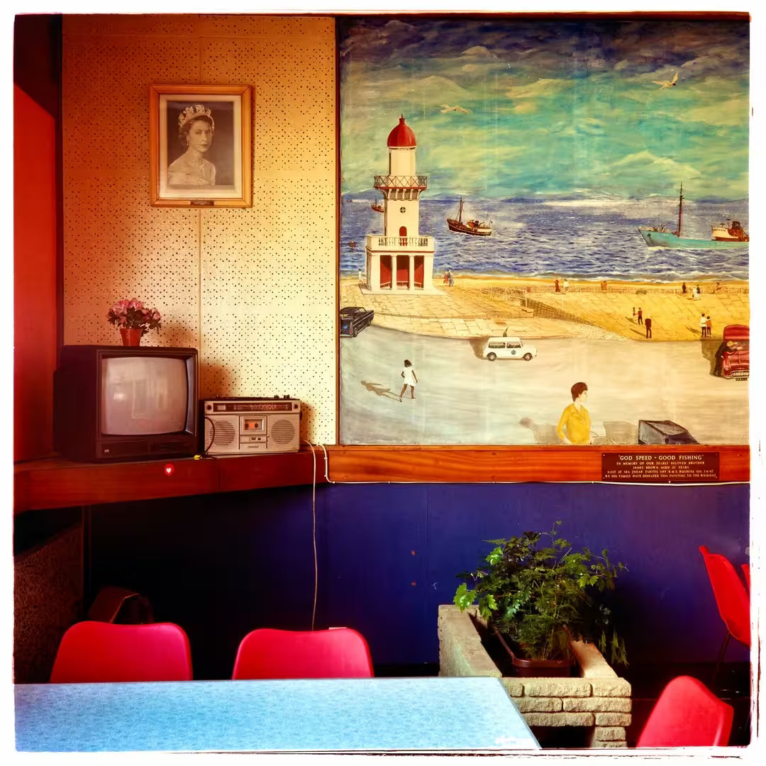 A limited edition photograph by Richard Heeps using vibrant colours, the title is Fishermans Mission II