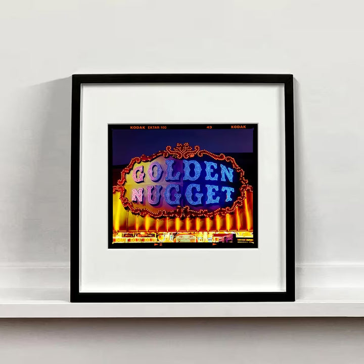 A framed limited edition photograph by Richard Heeps using vibrant colours, the title is Golden Nugget, Norfolk, 2022