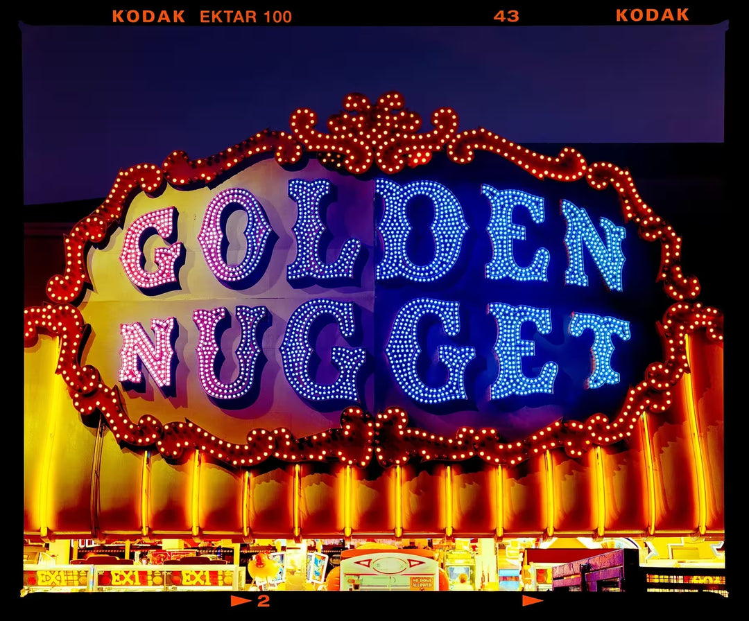 A limited edition photograph by Richard Heeps using vibrant colours, the title is Golden Nugget, Norfolk, 2022