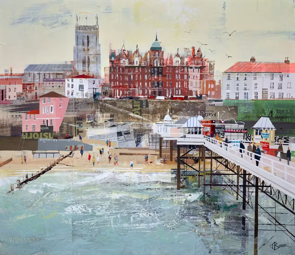 Happy Holidays Cromer from Tom Butler available from Startle