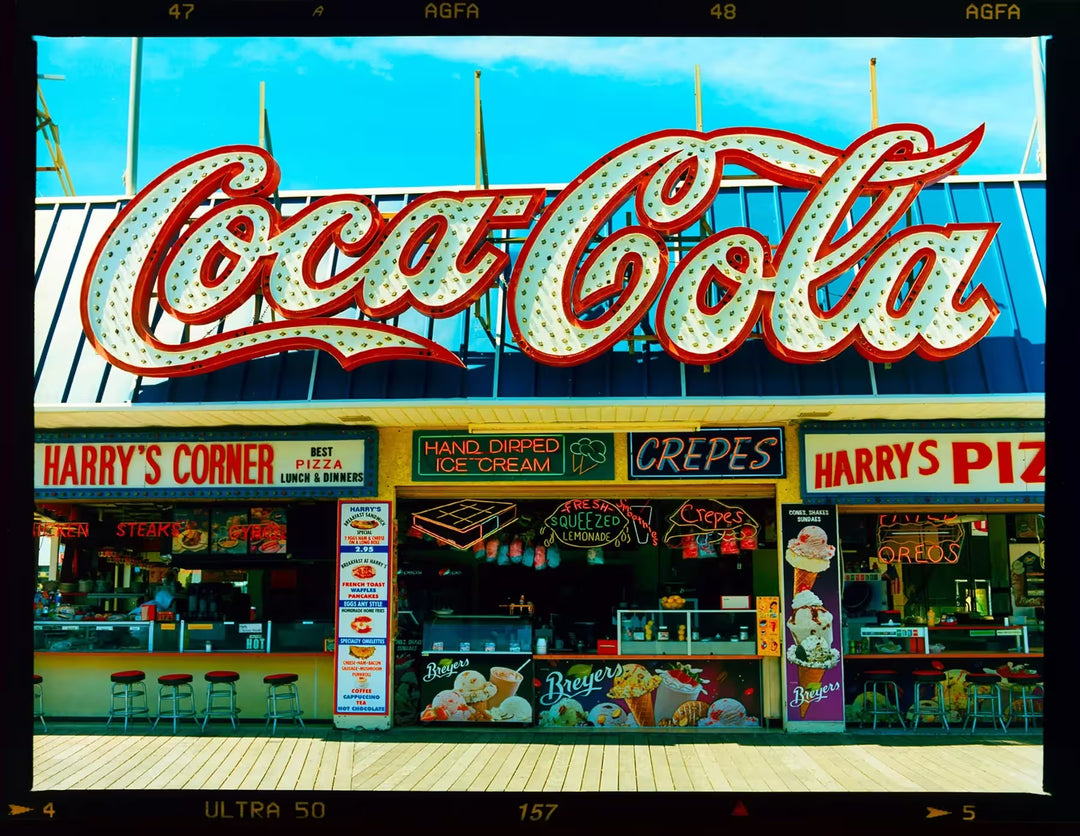A limited edition photograph by Richard Heeps using vibrant colours, the title is Harry&
