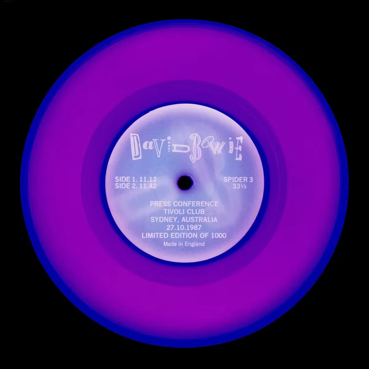 A limited edition photograph by Richard Heeps using vibrant colours, the title is Vinyl Collection &