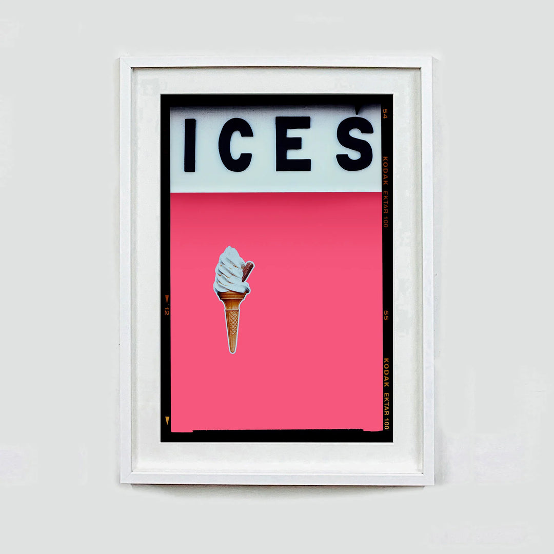 Ices (Pink Lemonade) in white frame by Richard Heeps available from Startle