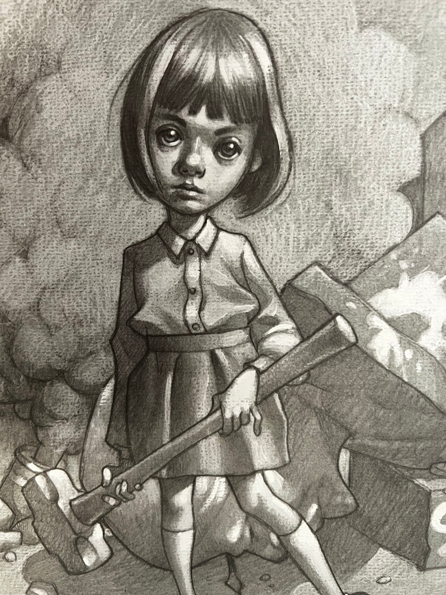 Oh I Don't Know About Art But I Know What I Like Original Pencil Sketch by Craig Davison