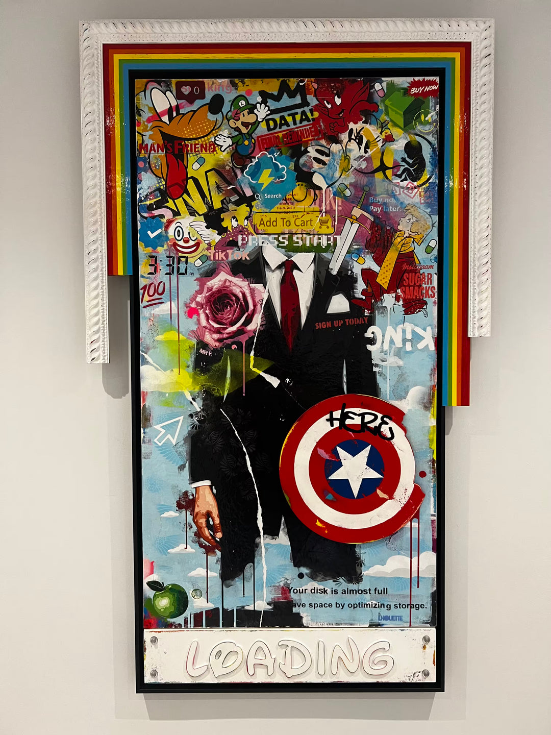 A Lhouette limited edition mixed media piece, the title is Hadscpace- Legacy Edition