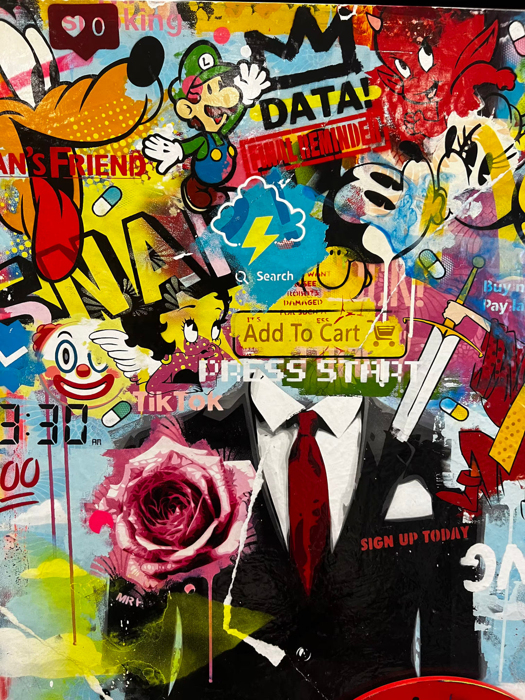 A Lhouette limited edition mixed media piece, the title is Hadscpace- Legacy Edition