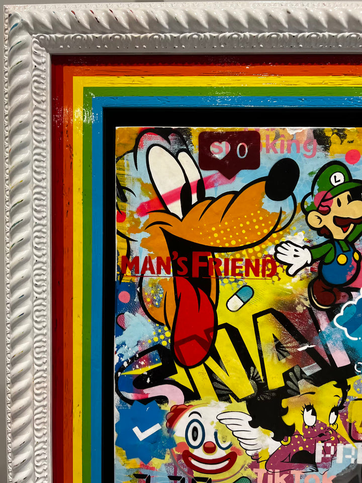 A Lhouette limited edition mixed media piece, the title is Hadscpace- Legacy Edition