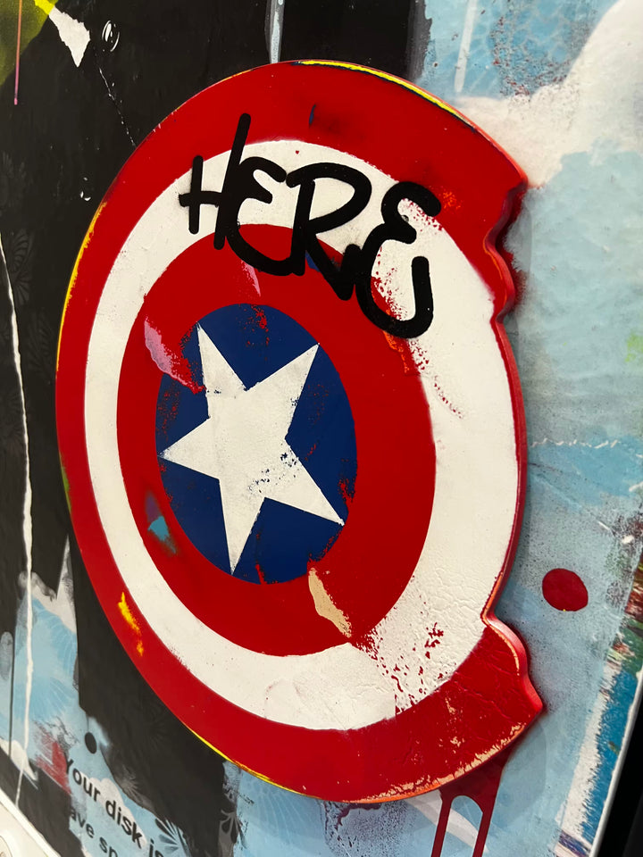 A Lhouette limited edition mixed media piece, the title is Hadscpace- Legacy Edition