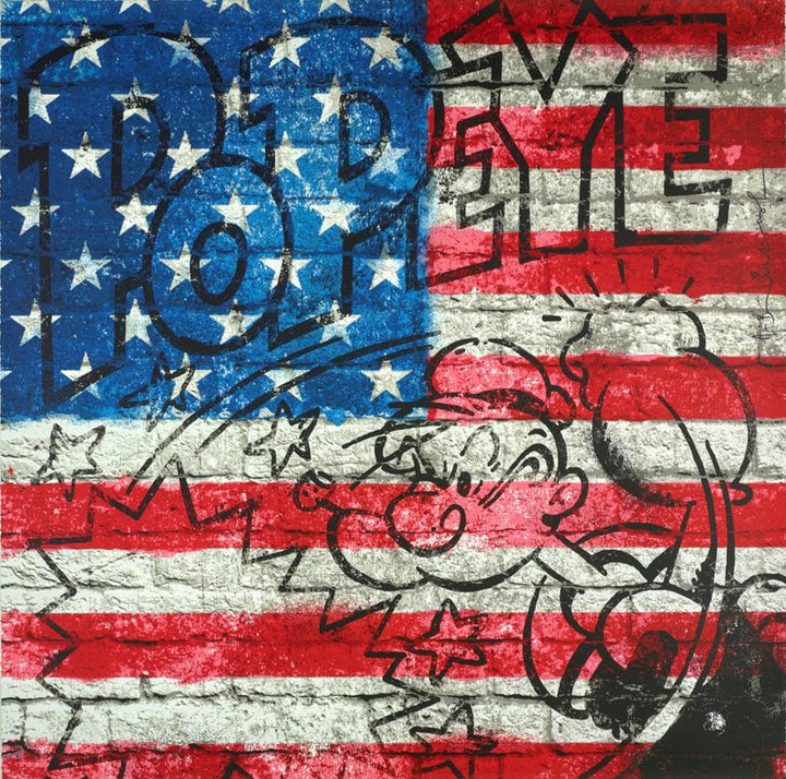 Popeye - Flag by Mr Brainwash