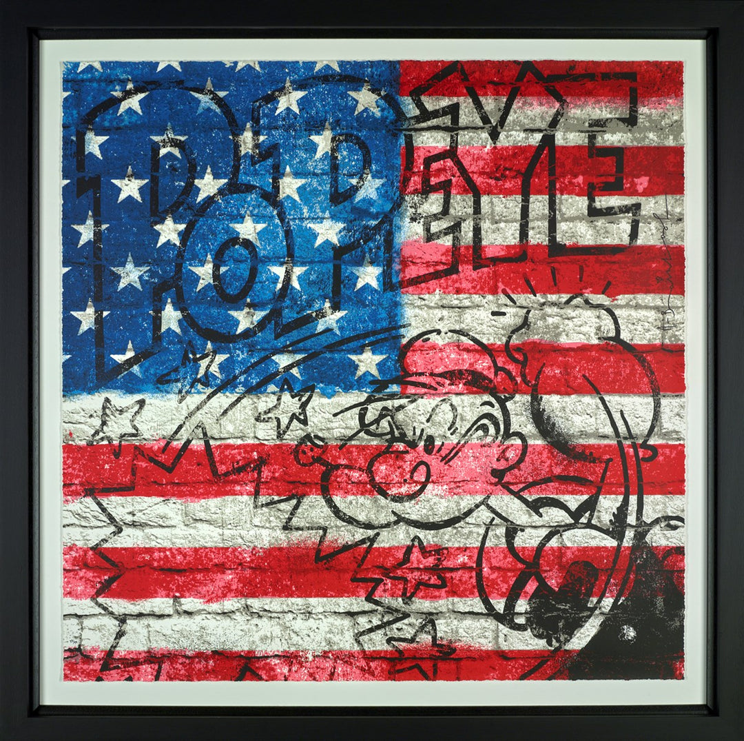 Popeye - Flag by Mr Brainwash