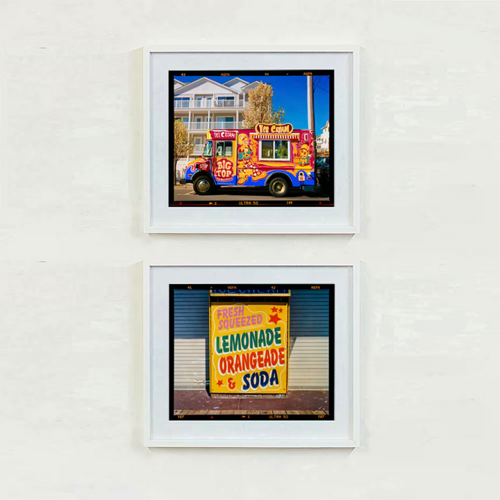 A Richard Heeps limited edition photographic print, the title is Ice Cream Truck, Wildwood, New Jersey, 2013