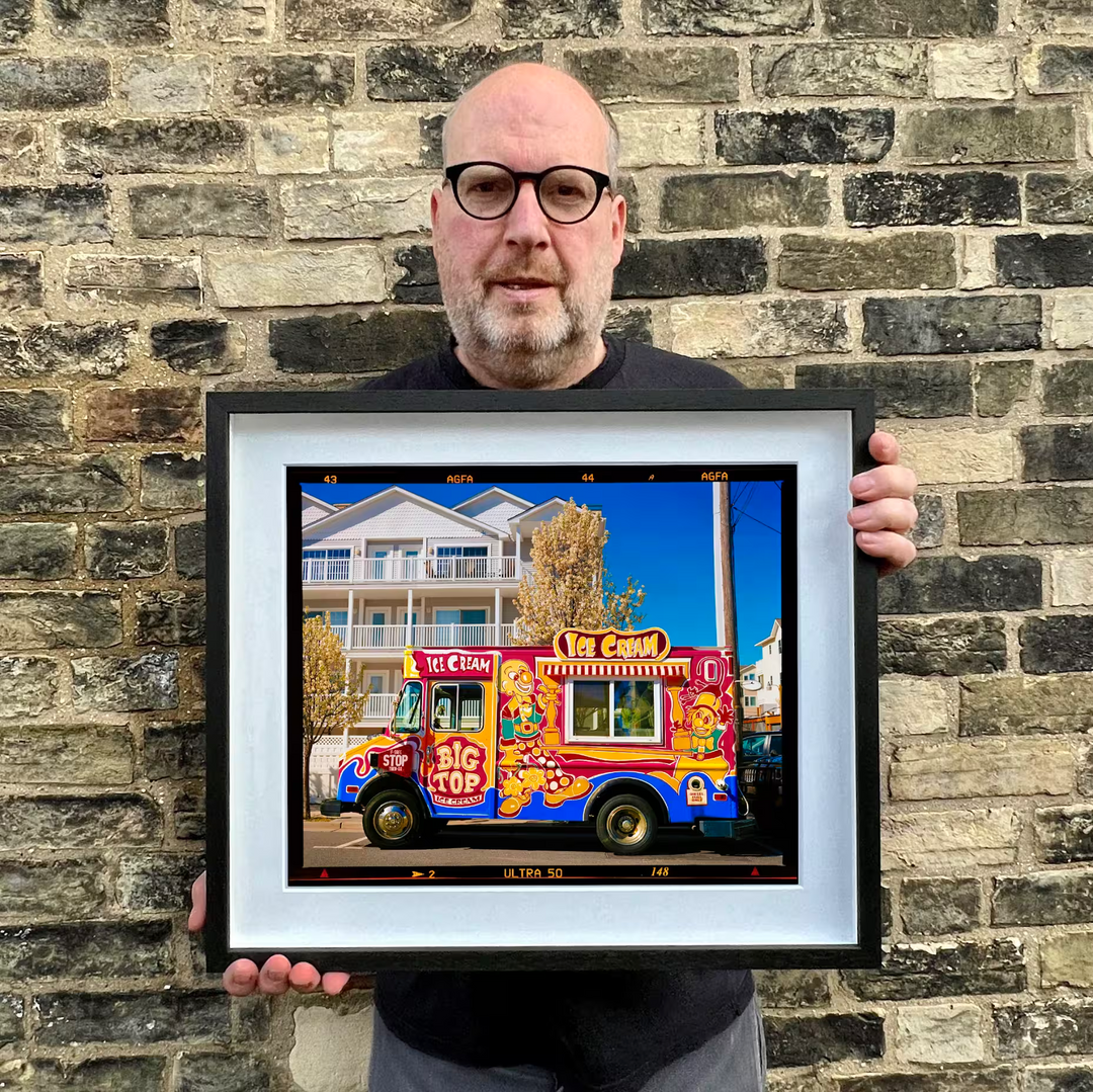 Richard Heeps holding Ice Cream Truck, Wildwood, New Jersey, 2013