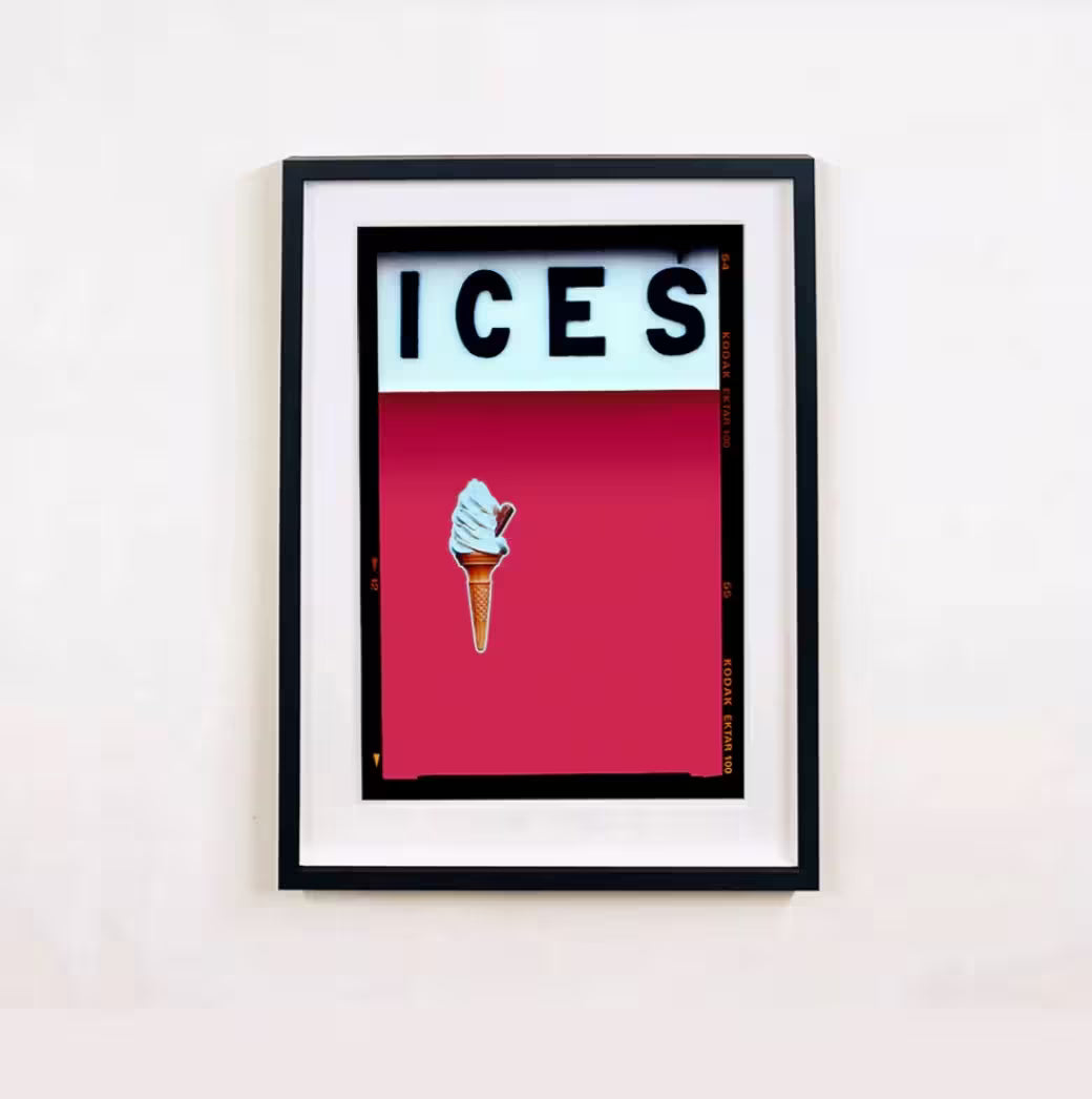 Richard Heeps Ices (Raspberry) in a black frame