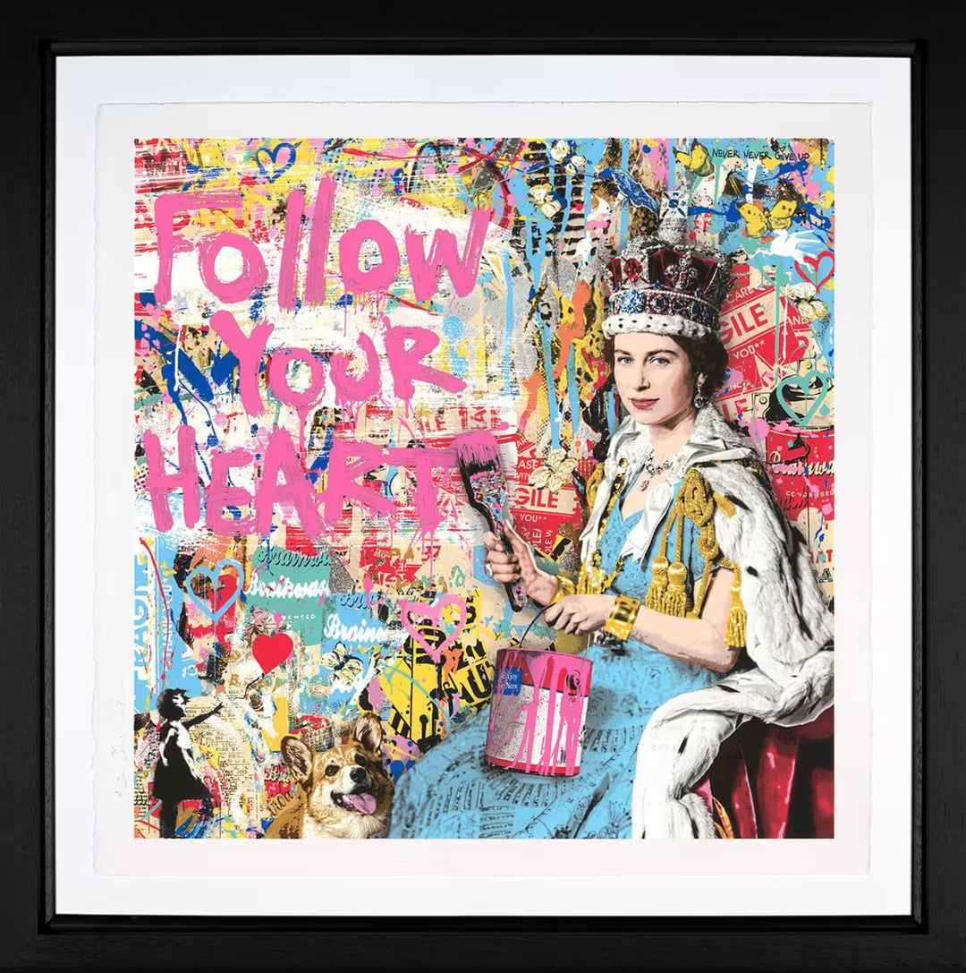 Mr Brainwash Love Reigns framed