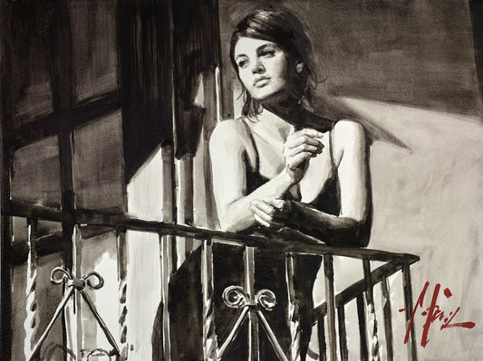 Saba on the Balcony by Fabian Perez