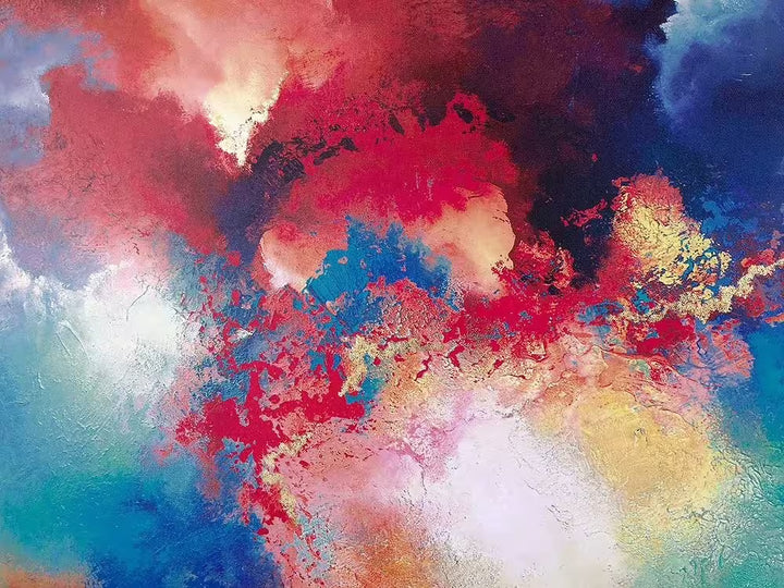 A Simon Kenny limited edition of a circular celestial sky, the title is Infinite Horizon