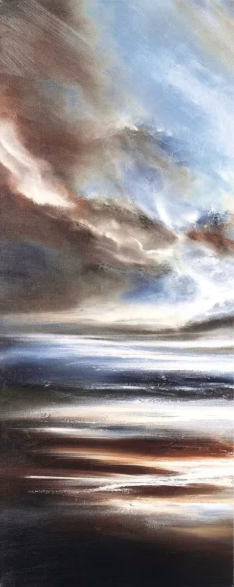 A Simon Kenny limited edition piece of a light sky, the title is Into The Horizon I