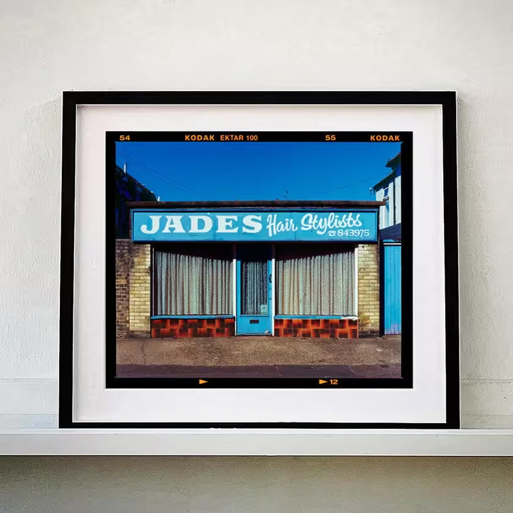 A framed limited edition photograph by Richard Heeps using vibrant colours, the title is JADES, Norfolk, 2022