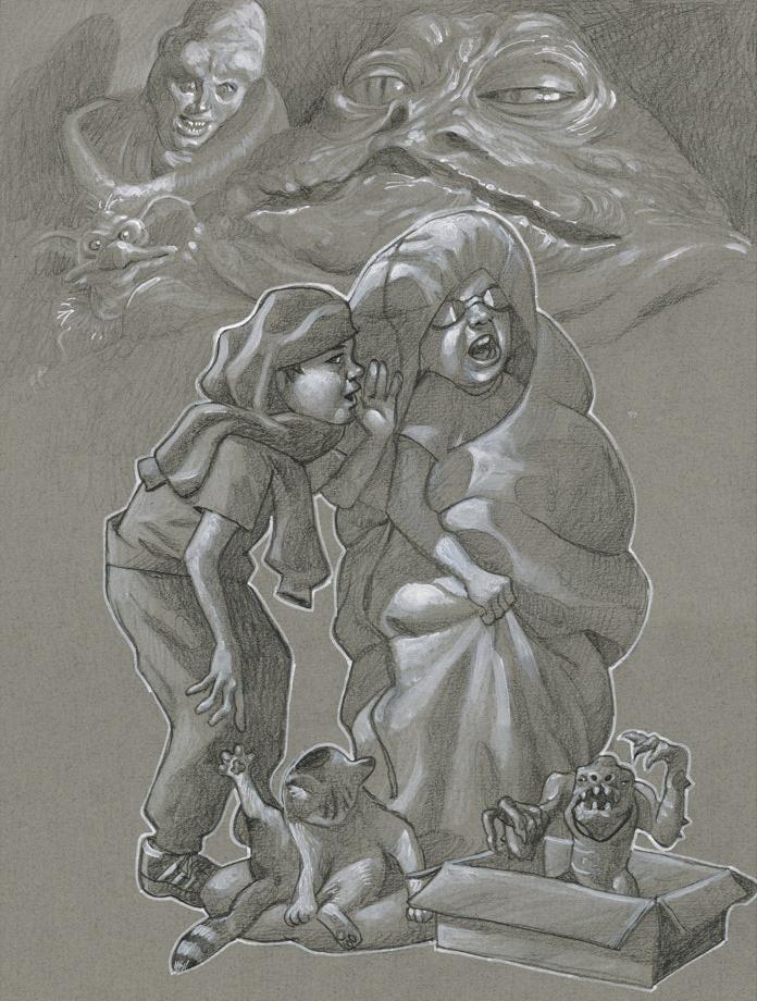 Jabba Jibber Jabber  (Sketch) by Craig Davison