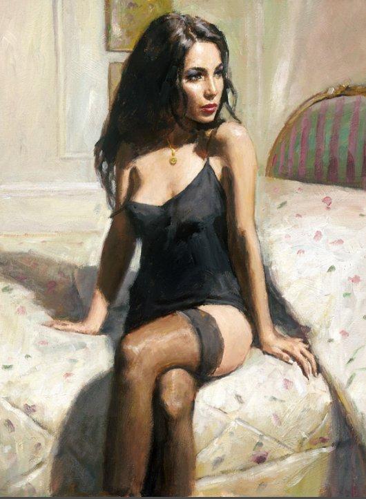 Kayleigh at the Ritz III by Fabian Perez