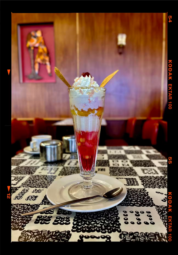 A Richard Heeps limited edition photographic print, the title is Knickerbocker Glory, Swansea, 2023