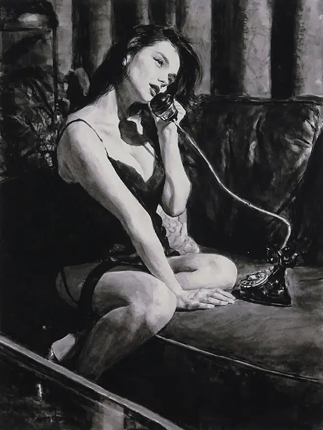 Late Night Call by Fabian Perez